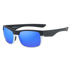 Men's Polarized Square 'The Flash Sports' Plastic Metal Sunglasses