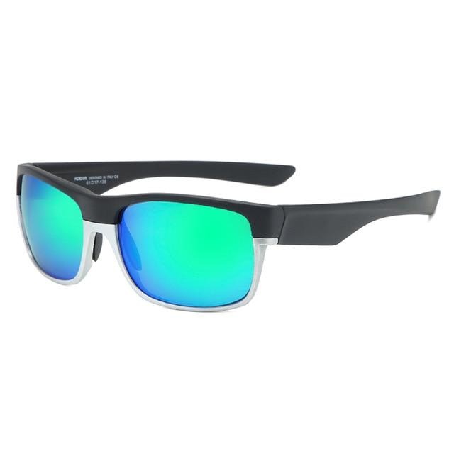 Men's Polarized Square 'The Flash Sports' Plastic Metal Sunglasses