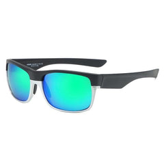 Men's Polarized Square 'The Flash Sports' Plastic Metal Sunglasses