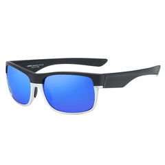 Men's Polarized Square 'The Flash Sports' Plastic Metal Sunglasses