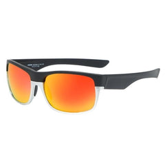 Men's Polarized Square 'The Flash Sports' Plastic Metal Sunglasses