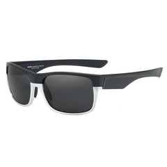 Men's Polarized Square 'The Flash Sports' Plastic Metal Sunglasses