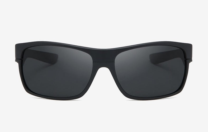 Men's Polarized Square 'The Flash Sports' Plastic Metal Sunglasses