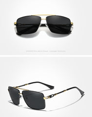 Men's Polarized Aviator 'The New Standard' Metal Sunglasses