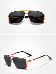 Men's Polarized Aviator 'The New Standard' Metal Sunglasses