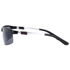 Men's Semi Rimless Sport 'Riff Raff' Metal Sunglasses