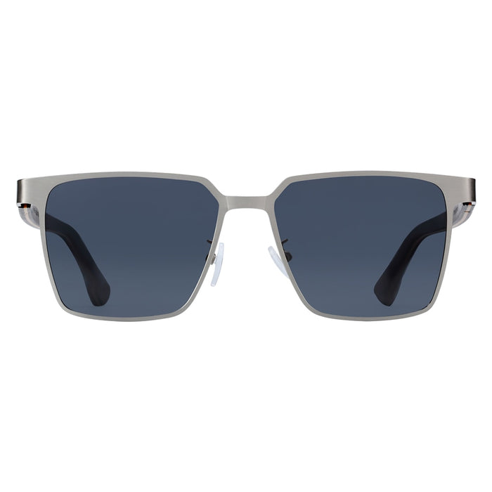 Men's Square Polarized 'Geometric' Metal Sunglasses