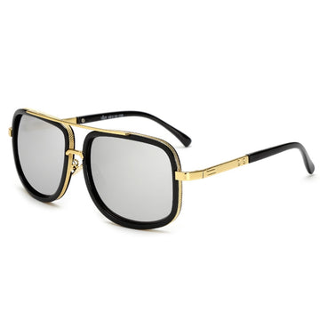 Unisex Square 'Selina Gomez' Metal Sunglasses