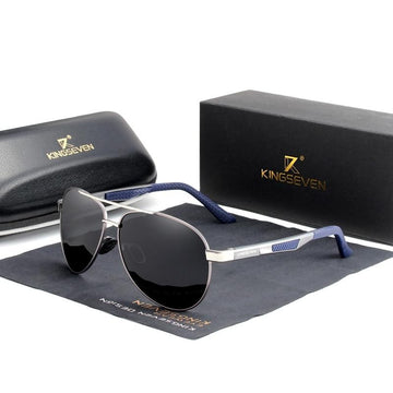 Men's Aluminum 'New Breed' Polarized Aviator Sunglasses