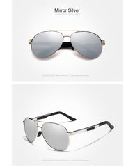 Men's Aluminum 'New Breed' Polarized Aviator Sunglasses