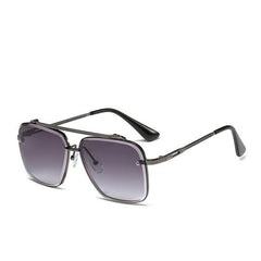 Unisex Square 'Double Men' Plastic Sunglasses