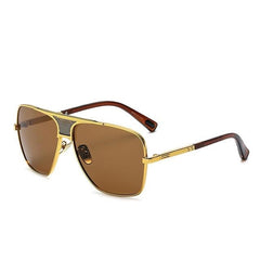 Unisex Square 'Double Men' Plastic Sunglasses