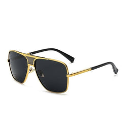 Unisex Square 'Double Men' Plastic Sunglasses