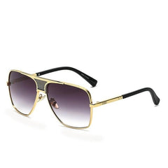 Unisex Square 'Double Men' Plastic Sunglasses