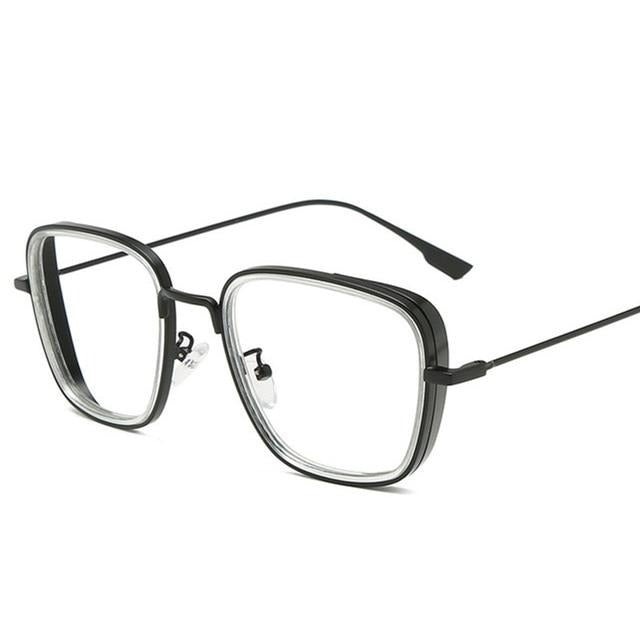 Men's Polarized Square 'Flip Flop' Metal Sunglasses