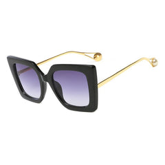 Women's Oversized Square 'Tiny Sarah' Plastic Sunglasses