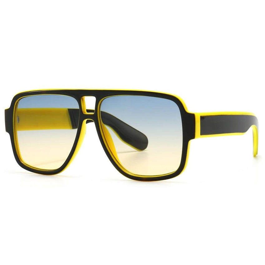 Men's Oversized Square 'Acapulco' Plastic Sunglasses