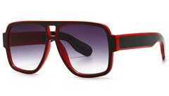 Men's Oversized Square 'Acapulco' Plastic Sunglasses