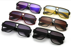 Men's Oversized Square 'Acapulco' Plastic Sunglasses