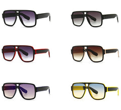 Men's Oversized Square 'Acapulco' Plastic Sunglasses