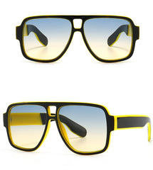 Men's Oversized Square 'Acapulco' Plastic Sunglasses