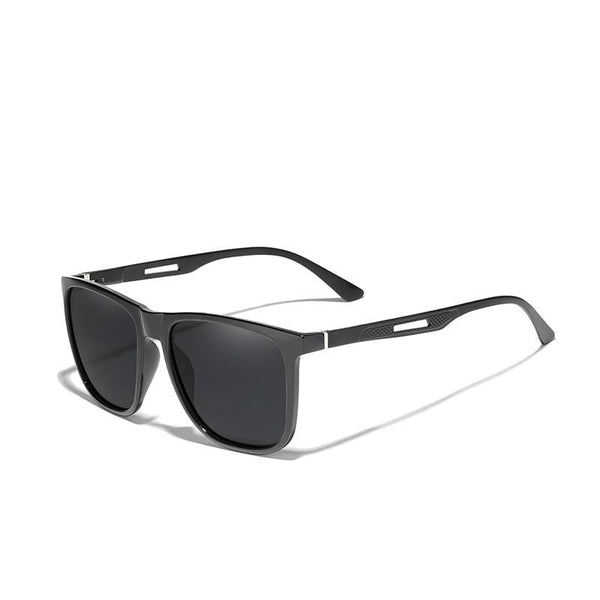 Men's Square Polarized 'The Ambush' Metal Sunglasses