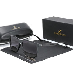 Men's Square Polarized 'The Ambush' Metal Sunglasses