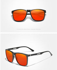 Men's Square Polarized 'The Ambush' Metal Sunglasses