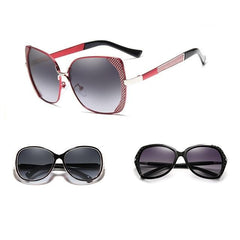 Women's Polarized Round 'Three Sister' Metal Sunglasses