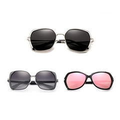 Women's Polarized Round 'Three Sister' Metal Sunglasses