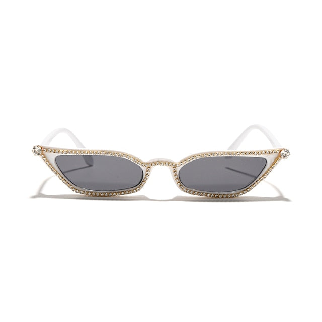 Women's Retro Small Cat Eye 'Darling Baby' Plastic Sunglasses