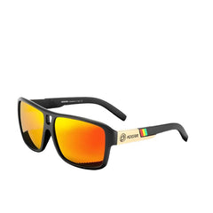 Men's Oversized Polarized Square 'The Wheel' Plastic Sunglasses