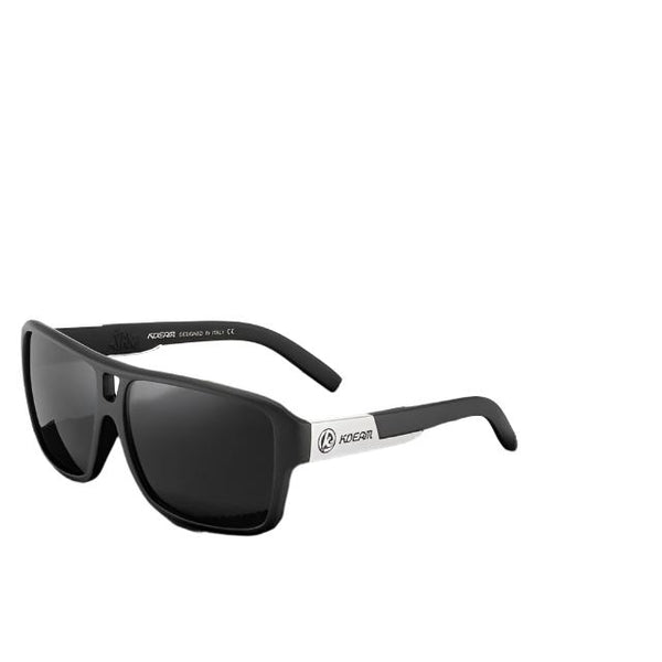 Men's Oversized Polarized Square 'The Wheel' Plastic Sunglasses