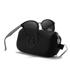 Women's Round Sport Polarized 'The Glammer Men' Metal Sunglasses