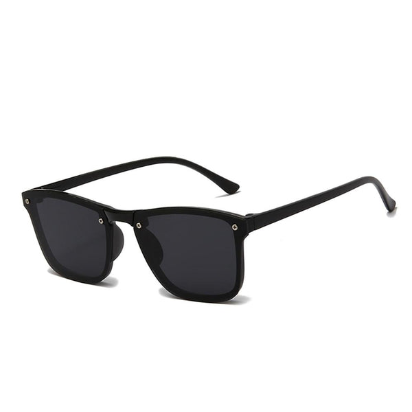 Men's Vintage Square  'Too Cool for School' Plastic Sunglasses