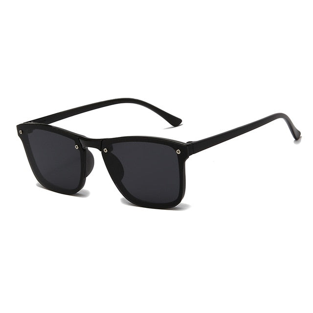 Men's Vintage Square  'Too Cool for School' Plastic Sunglasses