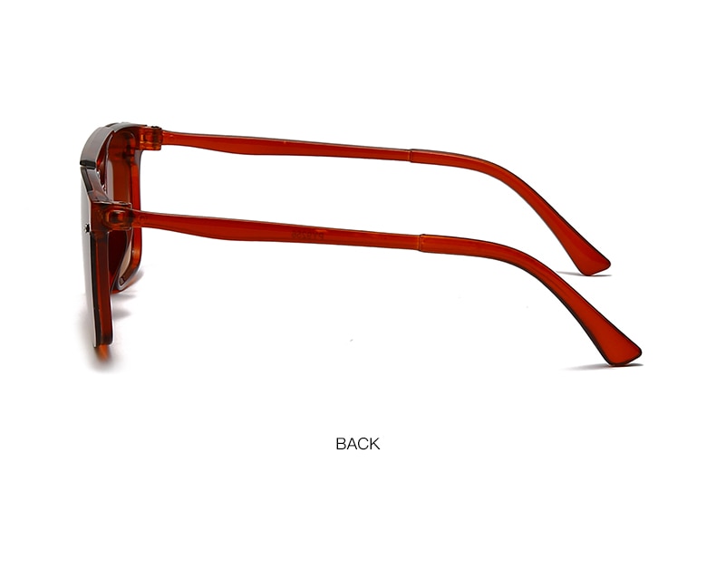Men's Vintage Double Bridge 'Too Cool for School' Square Plastic Sunglasses
