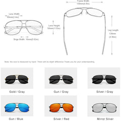 Men's Polarized Aviator 'Little Havana' Metal Sunglasses