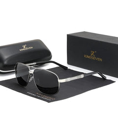 Men's Polarized Aviator 'Little Havana' Metal Sunglasses