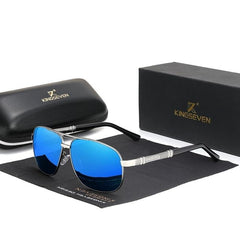 Men's Polarized Aviator 'Little Havana' Metal Sunglasses