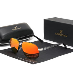 Men's Polarized Aviator 'Little Havana' Metal Sunglasses