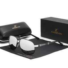 Men's Polarized Aviator 'Little Havana' Metal Sunglasses