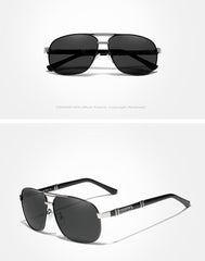 Men's Polarized Aviator 'Little Havana' Metal Sunglasses