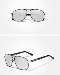 Men's Polarized Aviator 'Little Havana' Metal Sunglasses