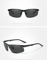 Men's Polarized Oval 'Threshold' Metal Sport Sunglasses