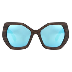 Women's Polarized Butterfly 'Morpho' Bamboo Wood Sunglasses