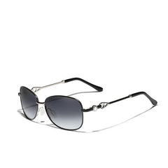 Women's Polarized Round 'No Place Like Paris' Metal Sunglasses