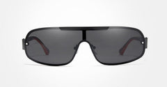 Men's Polarized Rectangle 'Gafas' Metal Sunglasses