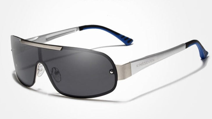 Men's Polarized Rectangle 'Gafas' Metal Sunglasses