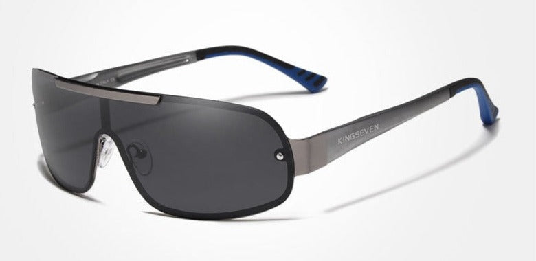 Men's Polarized Rectangle 'Gafas' Metal Sunglasses